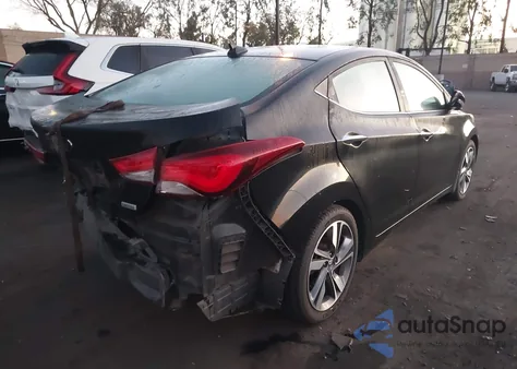 2015 Hyundai Elantra Limited from USA, damaged, VIN KMHDH4AE1FU261484